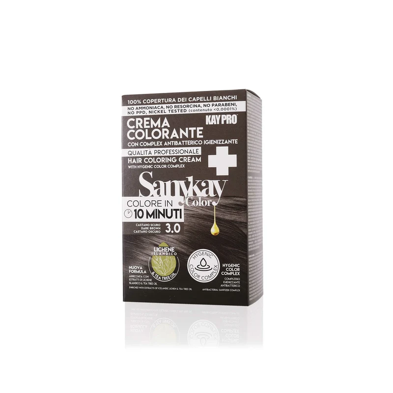 Kepro Sanykay Color No Ammoniaca - 3.0 Castano Scuro