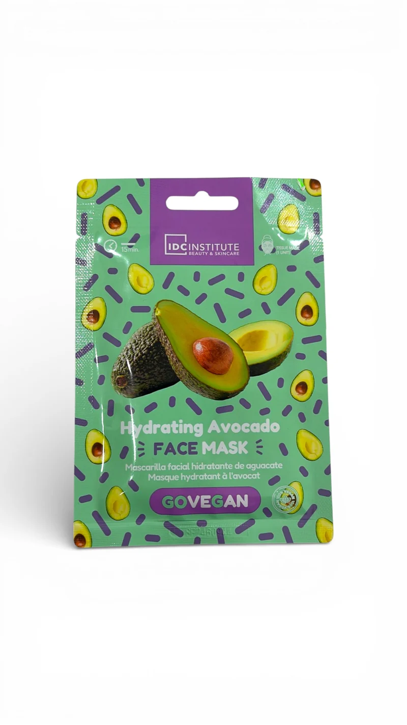 IDC Institute Beauty & Skincare Machera viso in tessuto \"AVOCADO\"