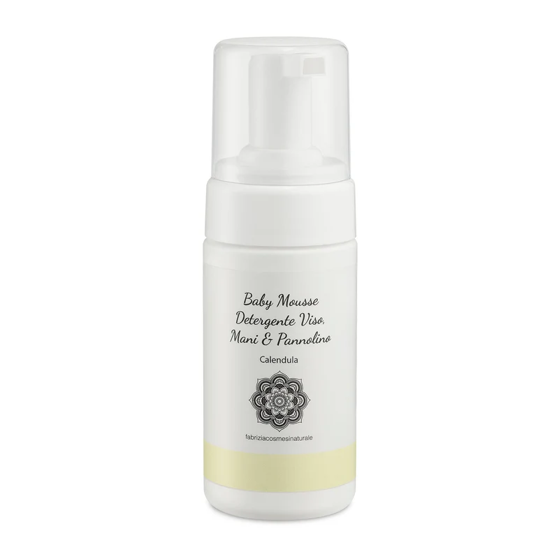 Baby Mousse detergente Viso, Mani e Pannolino alla Calendula