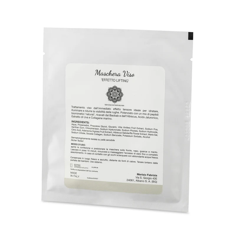 Maschera Viso monouso effetto 'lifting'