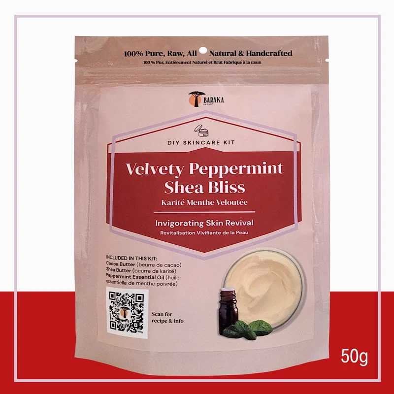Velvety Peppermint Shea Bliss: DIY Recipe Kit