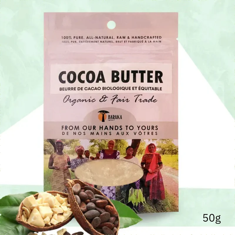 Cocoa Butter — Unrefined, Pure & Handmade in Ghana