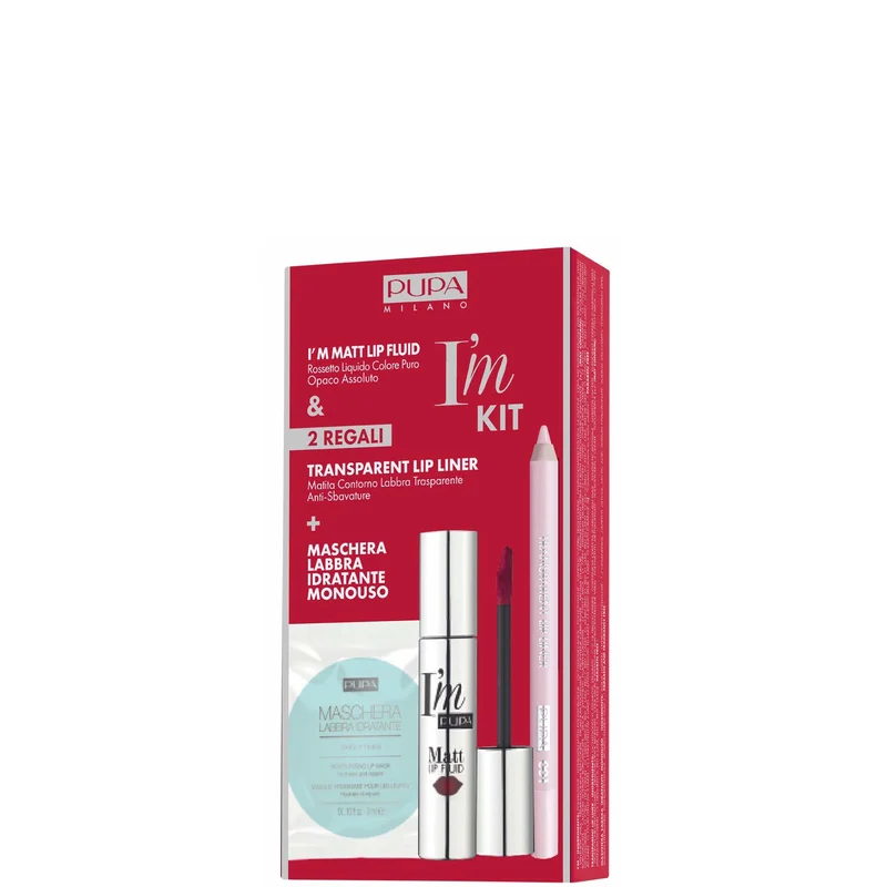 I'm Matt Lip Fluid Kit I'm 053 Dark Red*