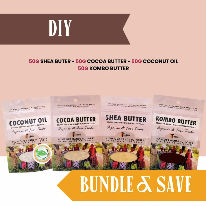 Healing Butters Bundle: Shea, Cocoa, Kombo & Coconut