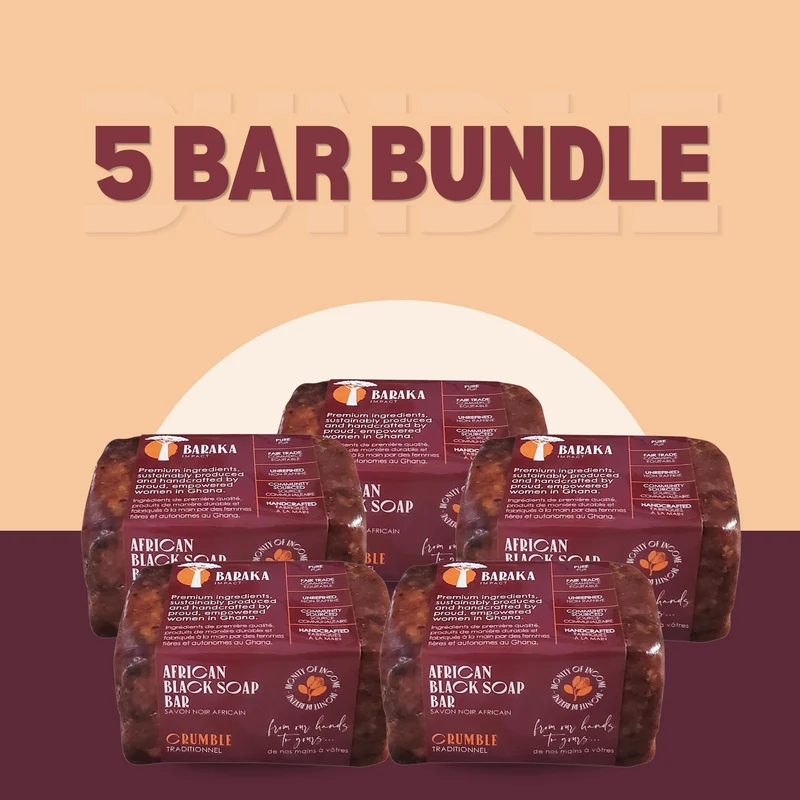 Original Black Soap — Traditional Crumble Bar from Ghana
