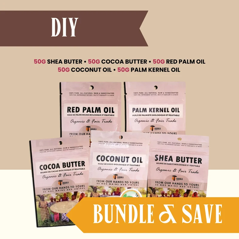 Ultimate Butter Bundle: Shea, Cocoa, Kombo, Coconut & Palm Oils