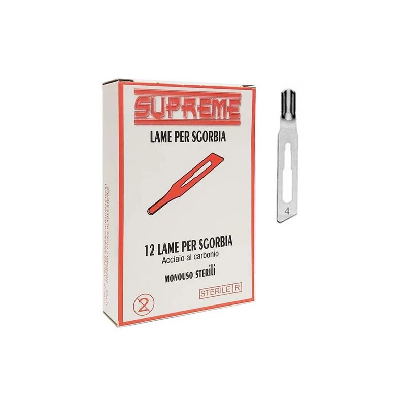Supreme lame sgorbia acciaio al carbonio n°4