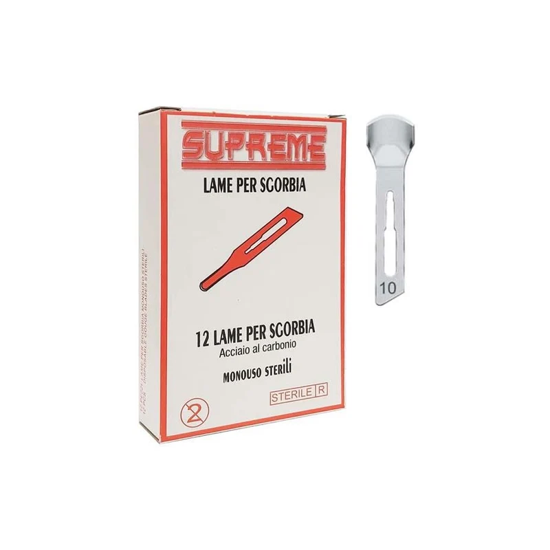 Supreme lame sgorbia acciaio al carbonio n°10