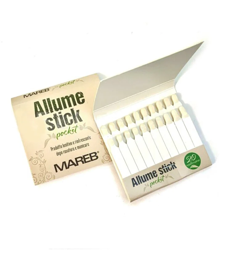 Allume Stick Pocket prodotto Lenitivo e Rinfrescante dopo rasature e manicure.