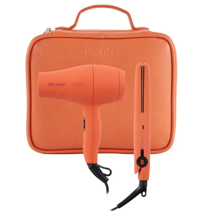 Alfa Italia Travel Hairdryer + Styler Arancione