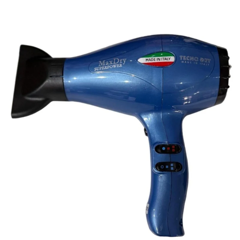 Tecno Dry Made in Italy Maxdry Super Power - Powerful AC Motor Azzurro
