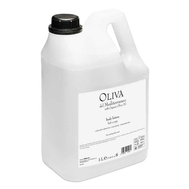 Crema Corpo, tanica 5 L per dispenser - Oliva del Mediterraneo