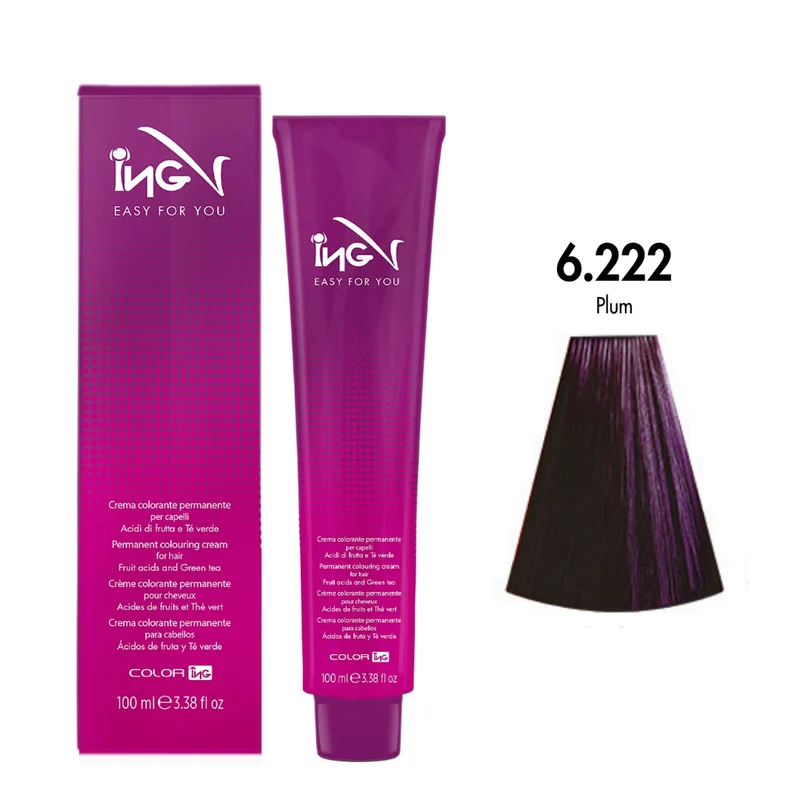 Ing Easy For You Crema Colorante Permanente 6.222 Prugna 100ml
