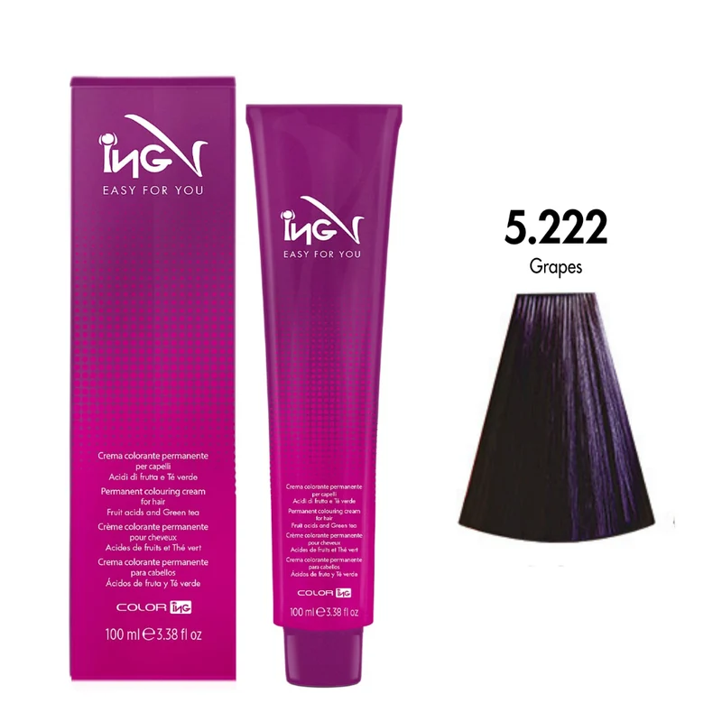 Ing Easy For You Crema Colorante Permanente 5.222 Uva 100ml