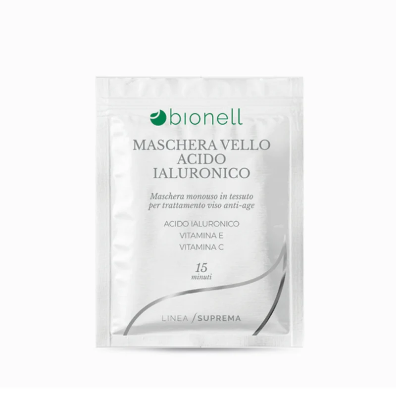 Bionell Maschera Vello Acido Ialuronico Vitamina C e Vitamina E