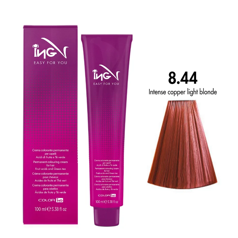 Ing Easy For You Crema Colorante Permanente 8.44 Biondo Chiaro Rame Intenso 100ml