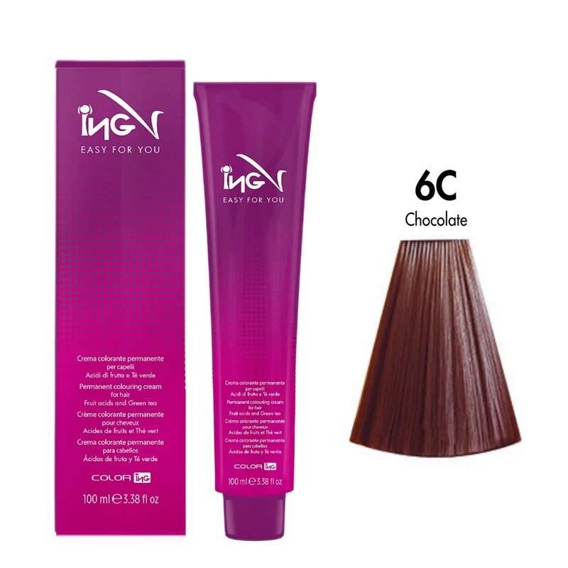 Ing Easy For You Crema Colorante Permanente 6C Cioccolato 100ml