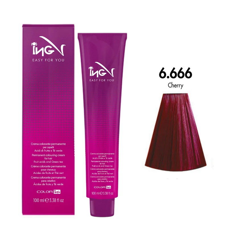 Ing Easy For You Crema Colorante Permanente 6.666 Ciliegia 100ml