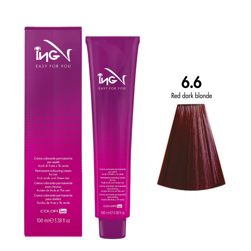 Ing Easy For You Crema Colorante Permanente 6.6 Biondo Scuro Rosso 100ml
