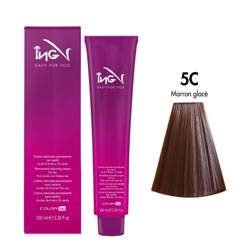 Ing Easy For You Crema Colorante Permanente 5C Marron Glacè 100ml