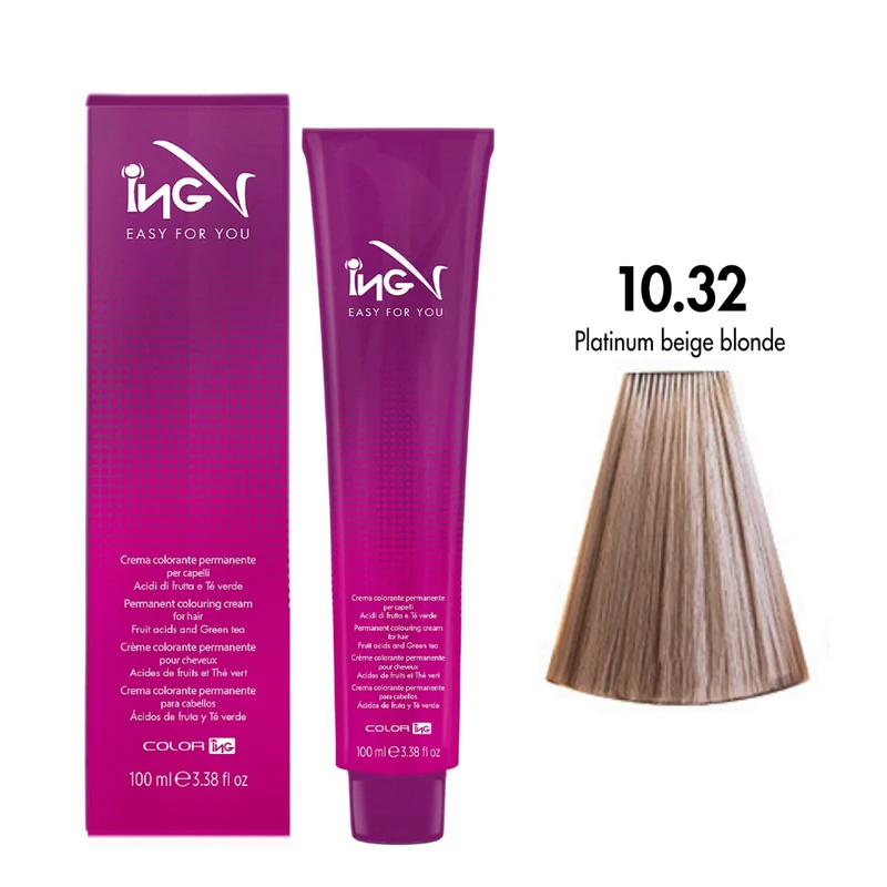 Ing Easy For You Crema Colorante Permanente 10.32 Biondo Platino Beige 100ml