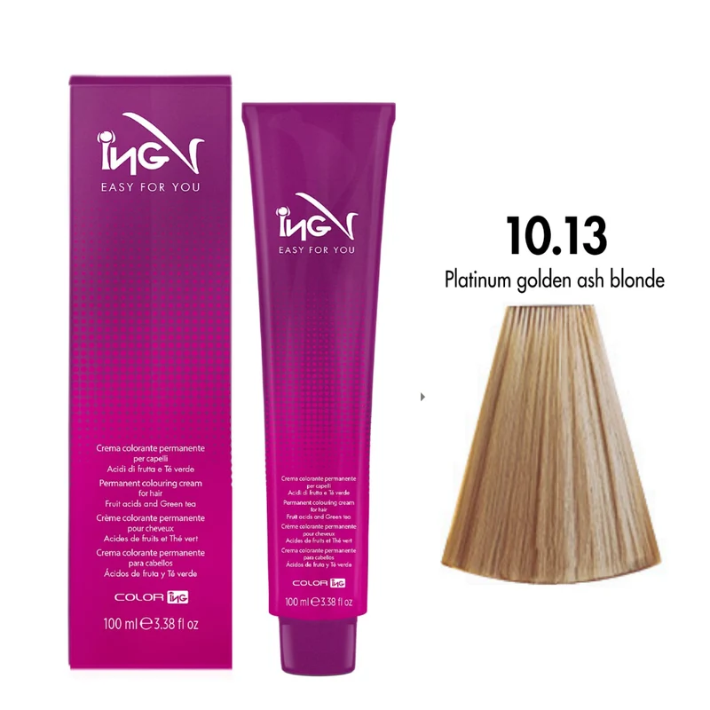 Ing Easy For You Crema Colorante Permanente 10.13 Biondo Platino Cenere Dorato 100ml
