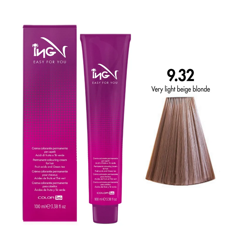 Ing Easy For You Crema Colorante Permanente 9.32 Biondo Chiarissimo Beige 100ml