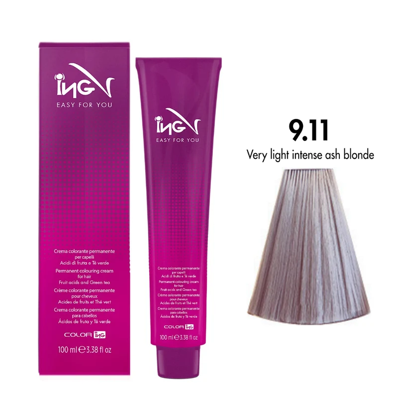 Ing Easy For You Crema Colorante Permanente 9.11 Biondo Chiarissimo Cenere Intenso 100ml