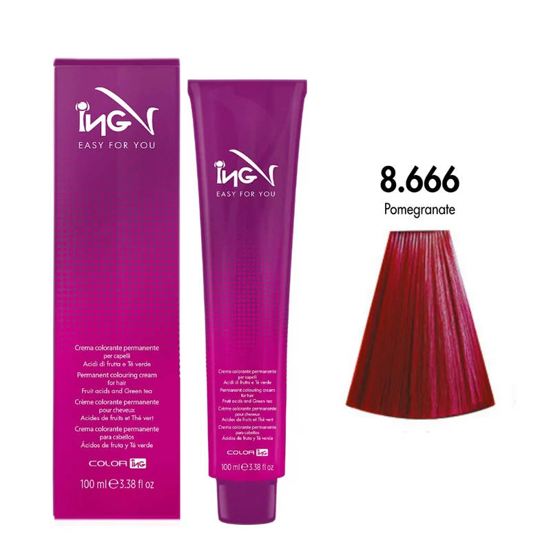 Ing Easy For You Crema Colorante Permanente 8.666 Melograno 100ml