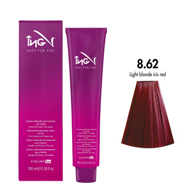 Ing Easy For You Crema Colorante Permanente 8.62 Biondo Chiaro Rosso Irise 100ml
