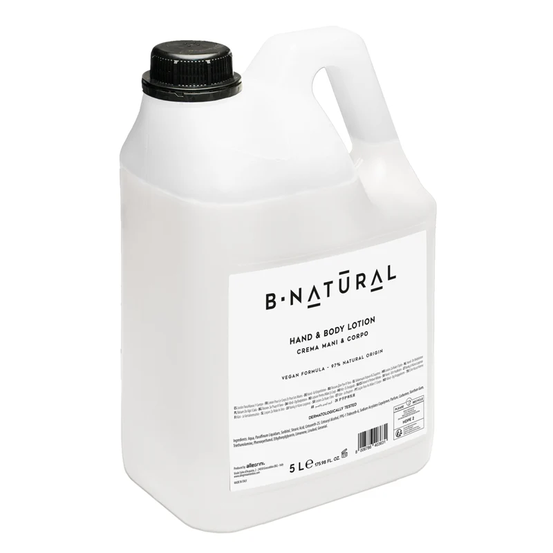 Crema mani e corpo, tanica 5 L per dispenser - B natural