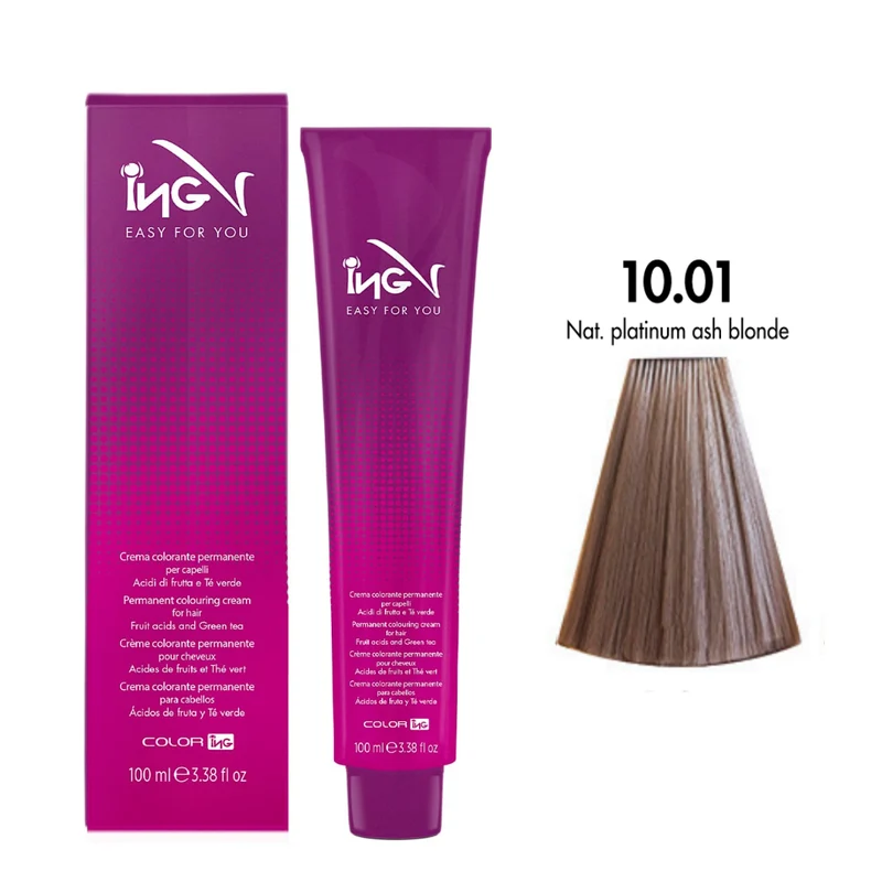 Ing Easy For You Crema Colorante Permanente 10.01 Biondo Ultra Chiaro Cenere 100ml