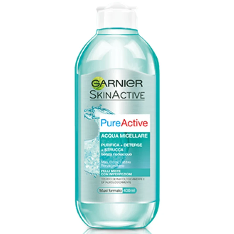 Garnier Skin Active Pure Active Acqua Micellare - Pelli Miste Con Imperfezioni 400ml