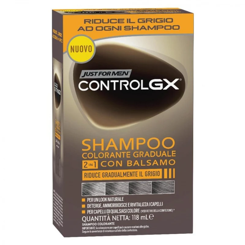 Just For Men Control Gx Shampoo Colorante Graduale 2 in 1