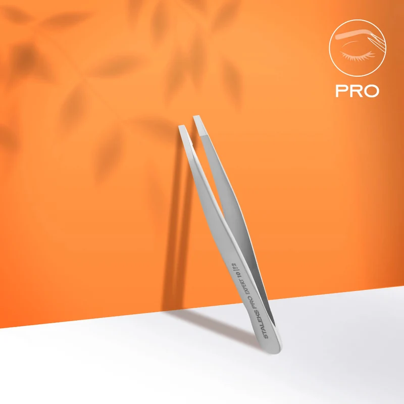 Staleks Pro Expert 10/2 Pinza Per Sopracciglia Bordi Stretti e Dritti