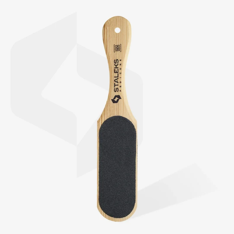 Staleks Pro Beauty & Care 10/1 Wooden Pedicure Foot File Grit 100/180