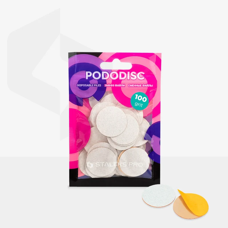 Staleks Pro Lime Di Ricambio Su Base Morbida Per Il Disco Per Pedicure Pododisc L 100 Grit 50pz