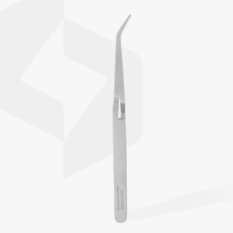 Staleks Pro Expert 31/2 Angled Tweezers For Modelling