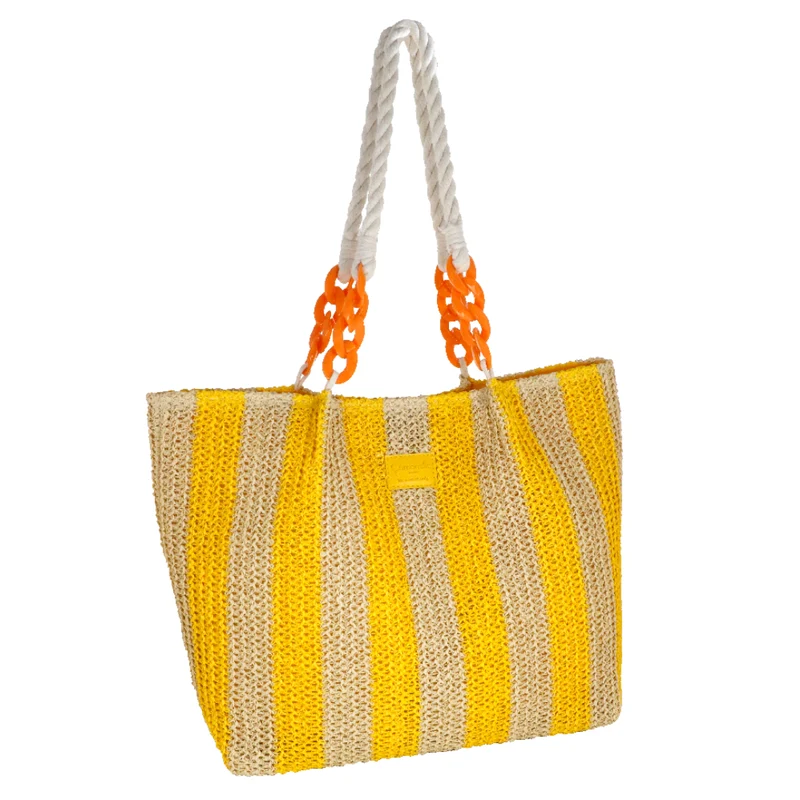 Camomilla Milano Busta Mare M Riga Catena Giallo