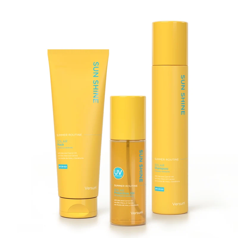 Versum Sunshine Summer Routine Shampoo - Maschera 250ml Olio Protettivo 150ml