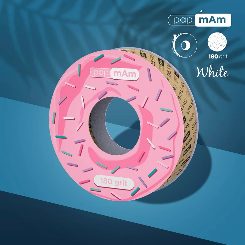 Staleks Pro Nastro di Ricambio papmAm per Bobina in Plastica 180 Grit