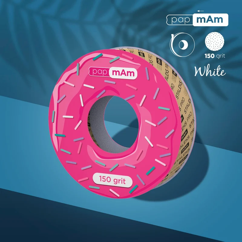 Staleks Pro Nastro di Ricambio papmAm per Bobina in Plastica 150 Grit