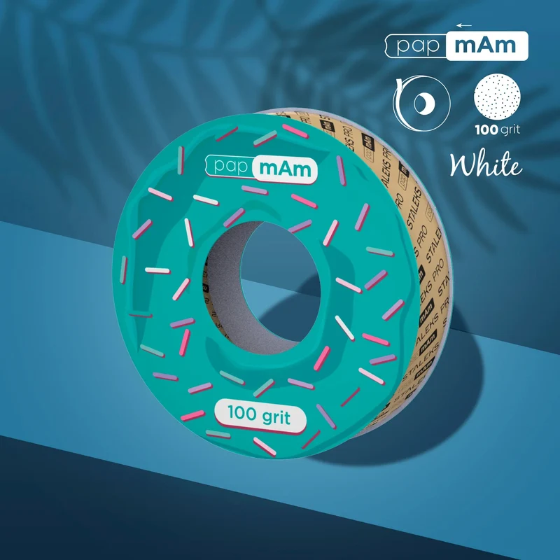 Staleks Pro Nastro di Ricambio papmAm per Bobina in Plastica 100 Grit