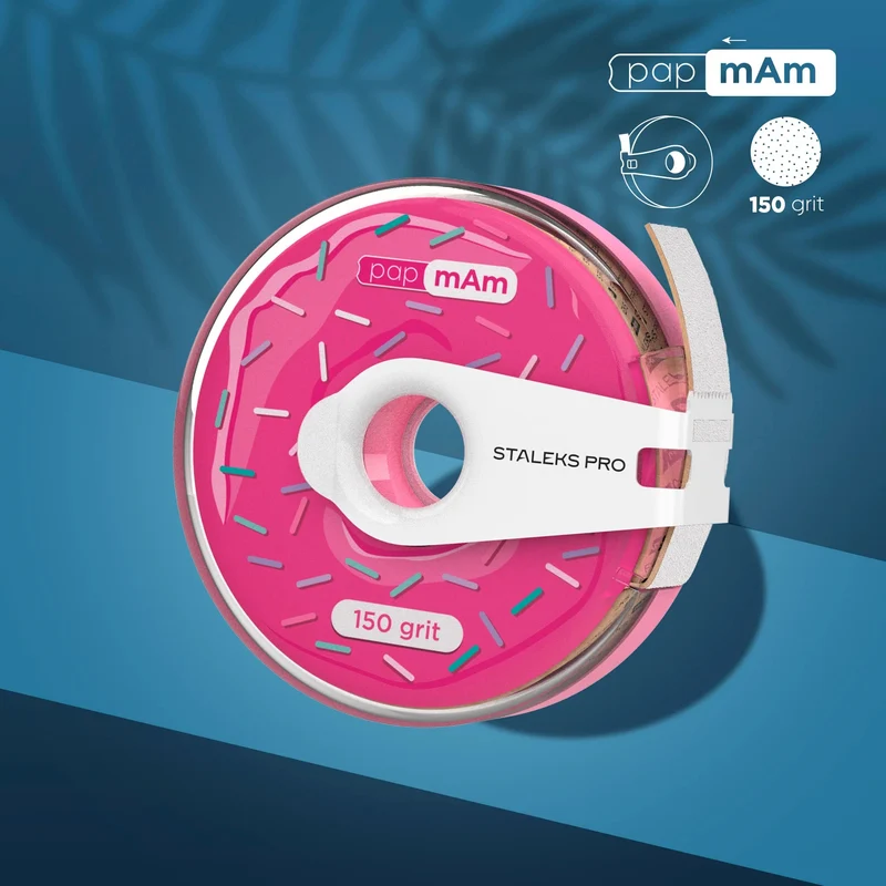Staleks Pro Bobina in Plastica di papmAm 150 Grit Bobbinail