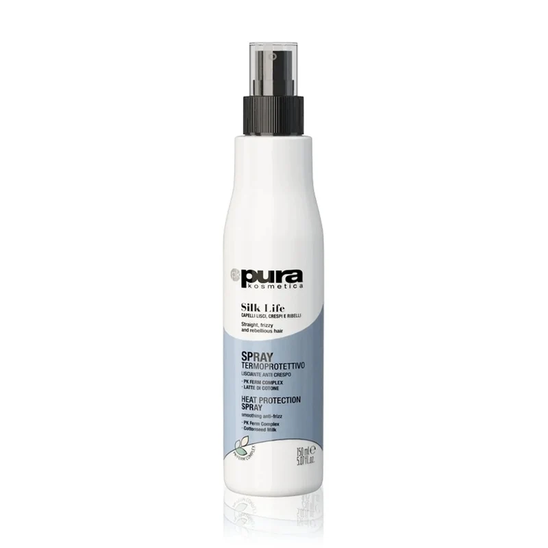 Pura Kosmetica Silk Life Spray Termoprotettivo Lisciante Anticrespo 150ml
