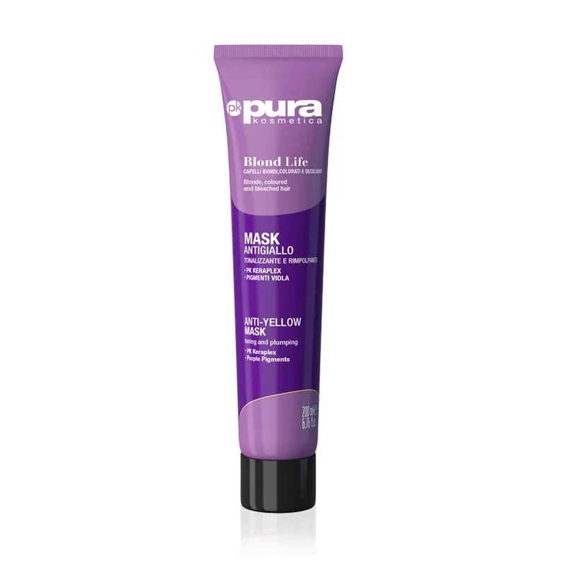 Pura Kosmetica Mask Antigiallo Tonalizzante e Rimpolpante 200ml
