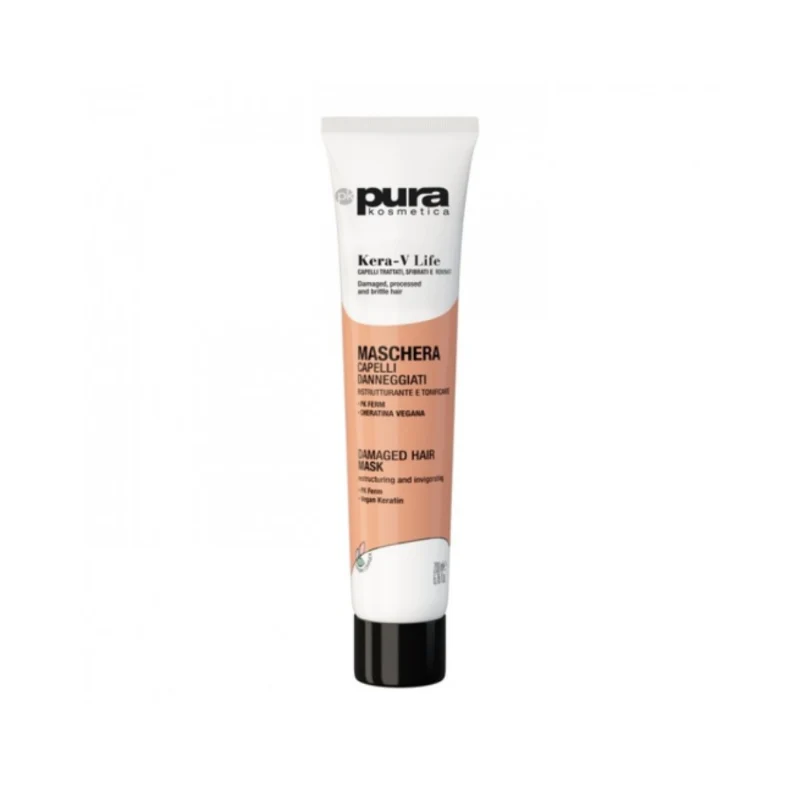 Pura Kosmetica Kera-V Life Maschera Capelli Danneggiati Ristrutturante e Tonificante 200ml