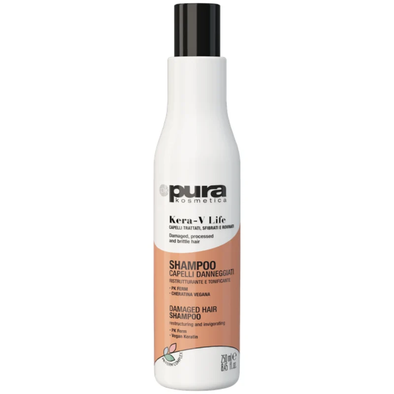 Pura Kosmetica Kera-V Life Capelli Danneggiati, Ristrutturante e Tonificante 250ml