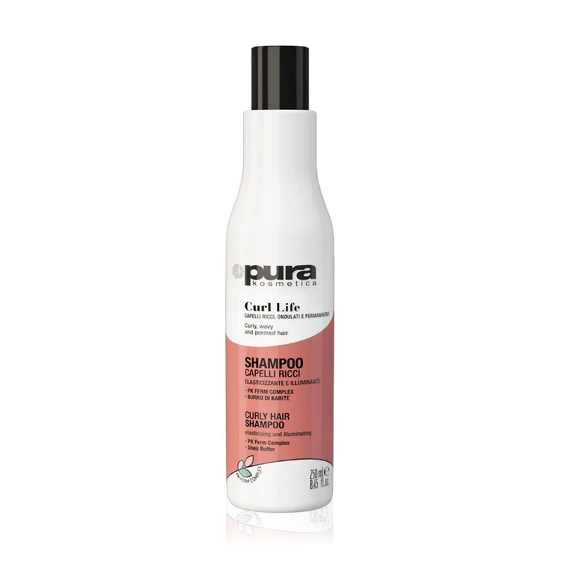 Pura Kosmetica Curl Life Shampoo Capelli Ricci Elasticizzante e Illuminante 250ml