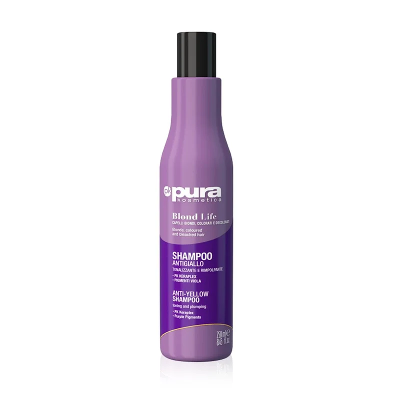 Pura Kosmetica Blonde Life Shampoo Antigiallo Tonalizzante e Rimpolpante 250ml